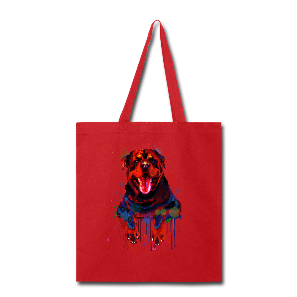 Canine's World Tote Bag Hand painted rottweiler Tote Bag Ultimate Shield