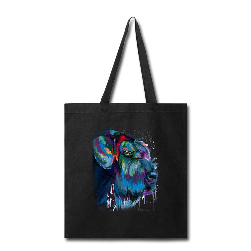 Canine's World Tote Bag Hand painted Schnauzer Tote Bag Ultimate Shield