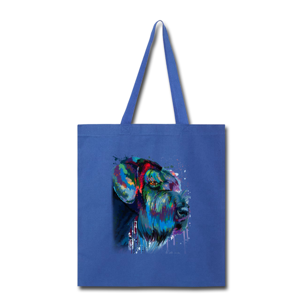 Canine's World Tote Bag Hand painted Schnauzer Tote Bag Ultimate Shield