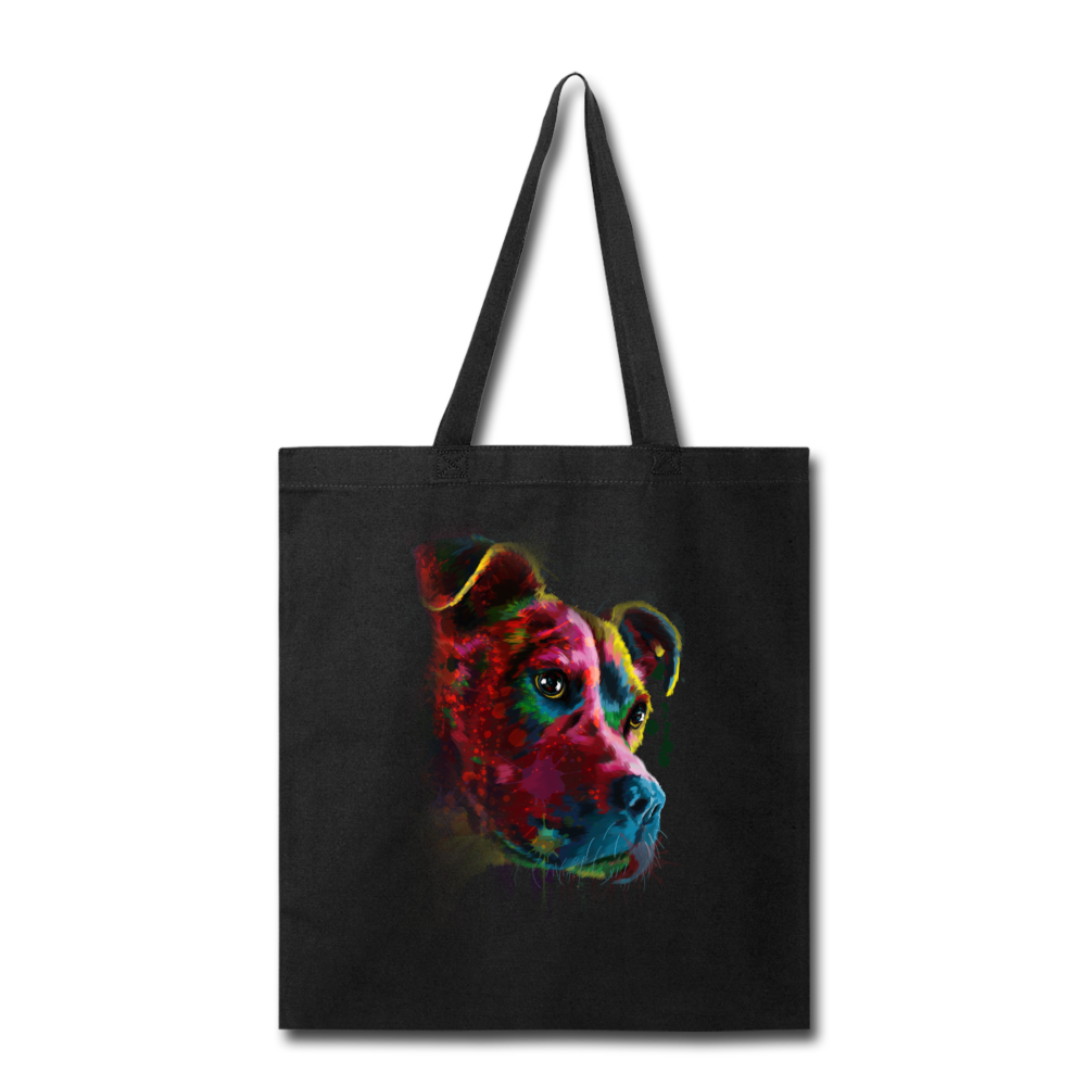 Canine's World Tote Bag Hand painted pitbull Tote Bag Ultimate Shield
