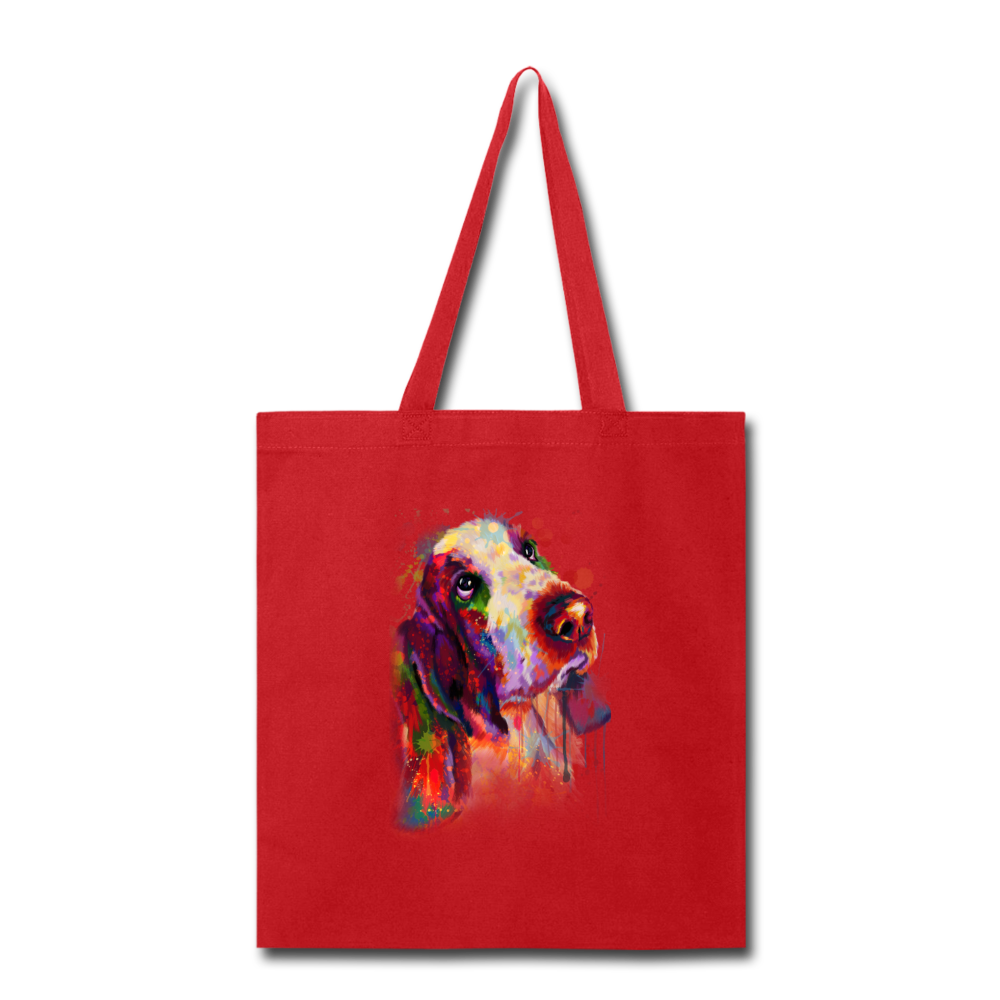 Canine's World Tote Bag Hand painted bassethound Tote Bag Ultimate Shield