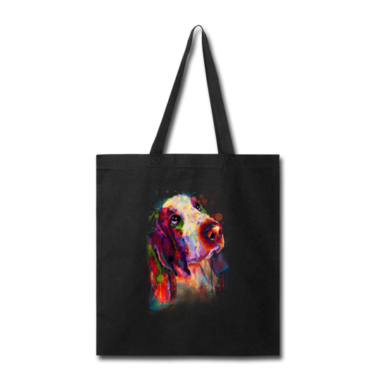 Canine's World Tote Bag Hand painted bassethound Tote Bag Ultimate Shield